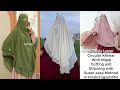 2  Layers Circular Khimar  With Niqab Cutting And Stitching with Easy Method In Hindi/Engsubtitle