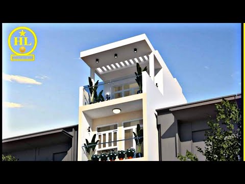 Mẫu Thiết Kế Nhà Phố | Thiết kế phối cảnh mặt tiền nhà phố & Thiết kế nội thất | Công ty HOÀN LỘC
