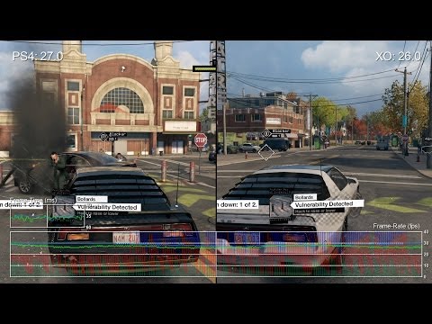 ウォッチドッグスのフレームレートを検証(PS4とXboxOne)の動画サムネイル画像