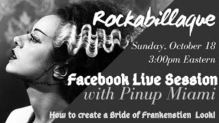How to Create a Bride of Frankenstein Look this Halloween - LIVE with Pinup Miami