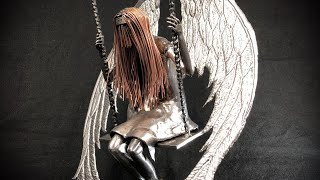 Creating The Broken Angel Sculpture Relief Carving Metal Scrap Welded Art Artist Barbie The Welder