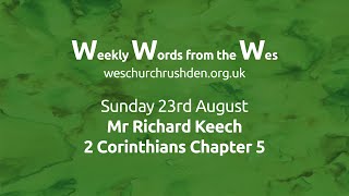 WWW - Weekly Words from the Wes - 2 Corinthians Chapter 5