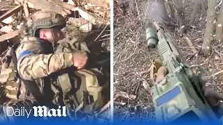 Ukrainian Troops Wipe Out Russian Soldiers With Grenades And Rifles Near Bakhmut
