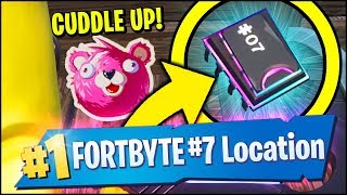 Fortnite FORTBYTE #7 LOCATION - ACCESSIBLE BY USING THE CUDDLE UP EMOTICON INSIDE A ROCKY UMBRELLA