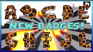 HOW TO FIND ALL 10 NEW BADGES in [🌋LAVA] Find The Alphabet Lore Morphs | ROBLOX