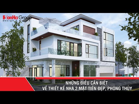 Những điều cần biết về thiết kế nhà 2 mặt tiền đẹp, phong thủy
