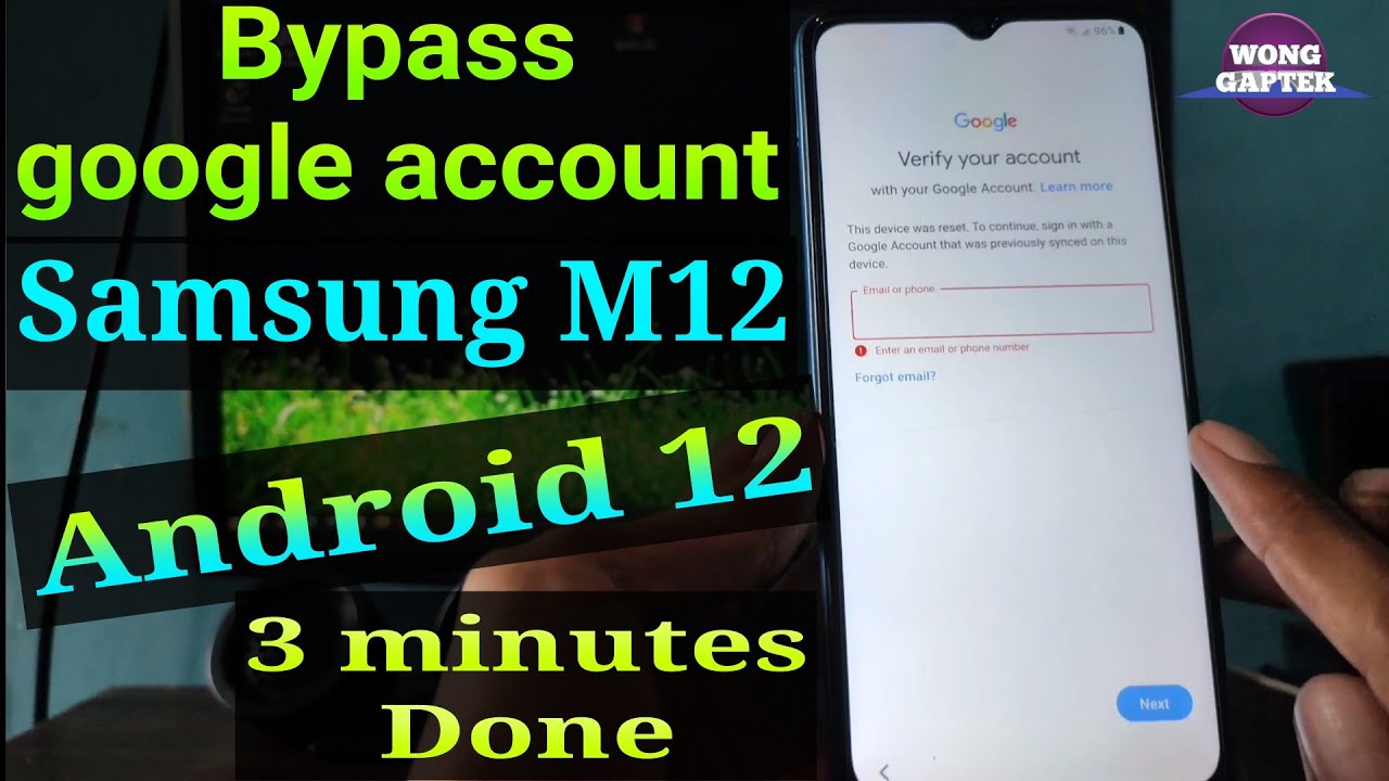Frp Bypass Samsung M12 Android 12 || Samsung M12 google Frp Bypass Samsung M12 Android 12 || Samsung M12 google
