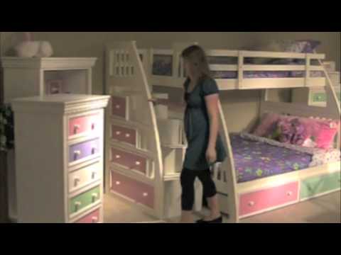 II Twin over Full Bunk Bed with Stairs - Product Review Video