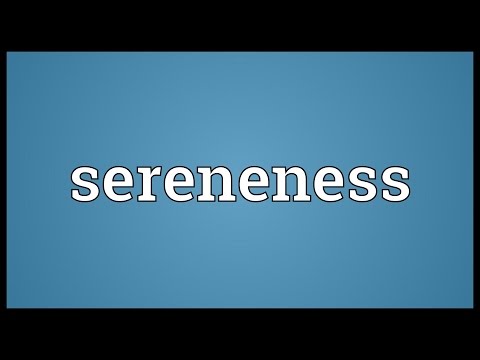 Header of sereneness