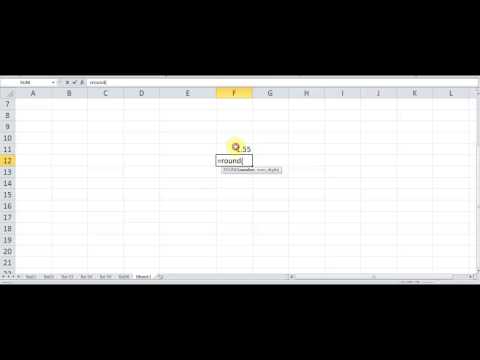 hàm round,roundup,rounddown trong Excel