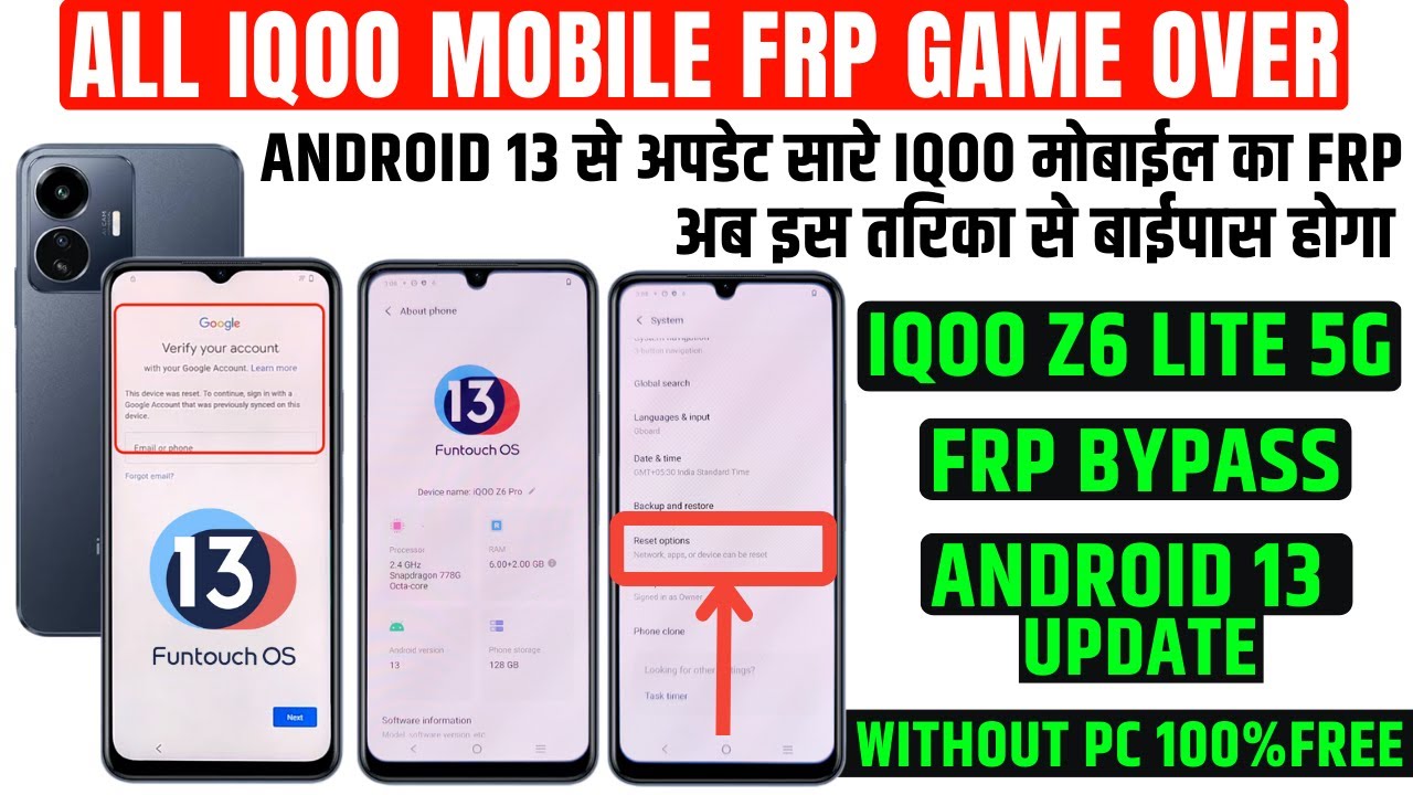 IQOO Z6 Lite 5g Frp Bypass New Trick 2023 Android 13 IQOO Z6 Lite 5g Frp Bypass New Trick 2023 Android 13