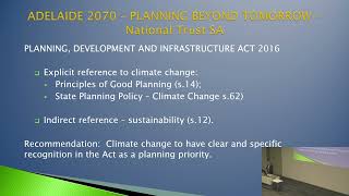 Climate Change and the Planning Act - David Cole