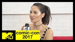 Olivia Munn On The Lego Ninjago Movie, Predator, & X-Men Comic-Con 2017 Mtv