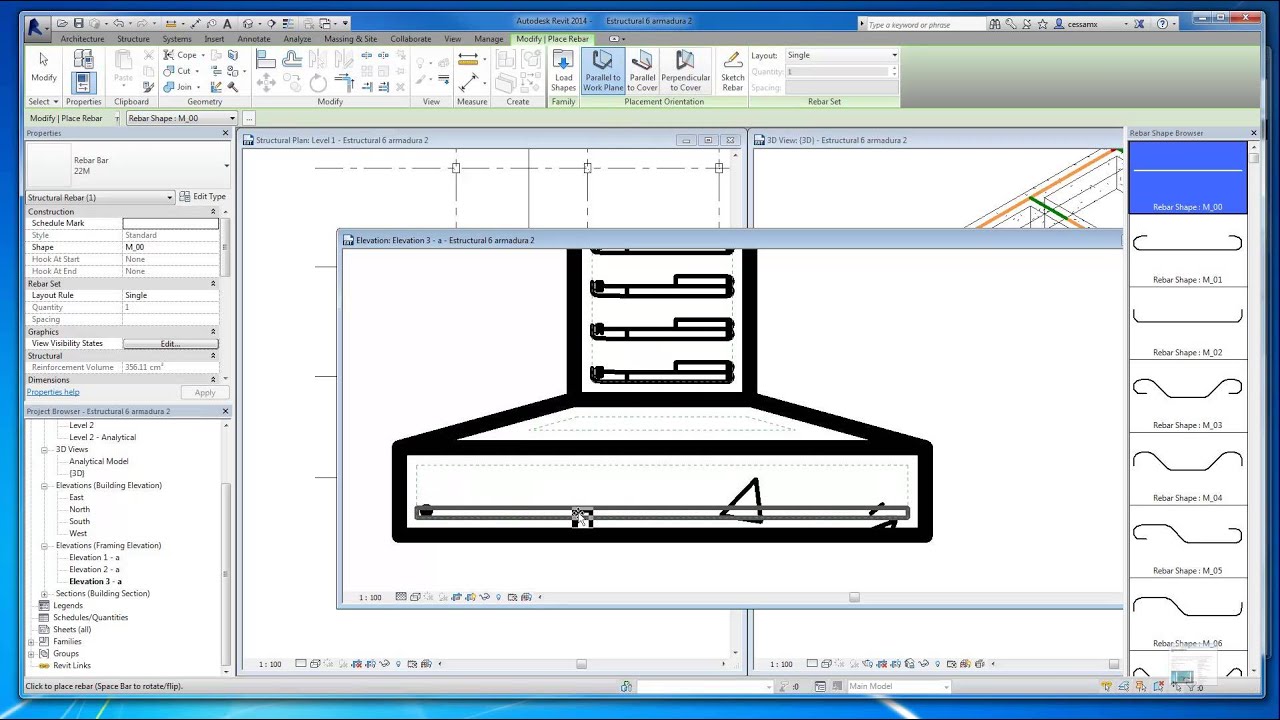 Tutorial Revit Estructural | revit 2014 estructural 7 armaduras 3 youtube Tutorial Revit Estructural | revit 2014 estructural 7 armaduras 3 youtube