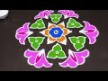 Easy Rangoli Designs with 11 t0 6 middle dots Simple Kolam Design Art | Latest Rangavalli by Sunitha