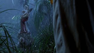Дилофозавр Убивает Денниса Недри - Парк Юрского Периода (1993)