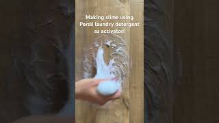 Making Slime Using Persil Laundry Detergent As Activator