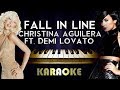 Christina Aguilera - Fall in Line (feat. Demi Lovato) Piano Karaoke Instrumental Lyrics Cover Christina Aguilera - Fall in Line (feat. Demi Lovato) Piano Karaoke Instrumental Lyrics Cover