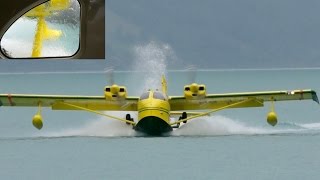 Amphibious Flying Boat STOL UC-1 Twin Bee * Flight from Interlaken!