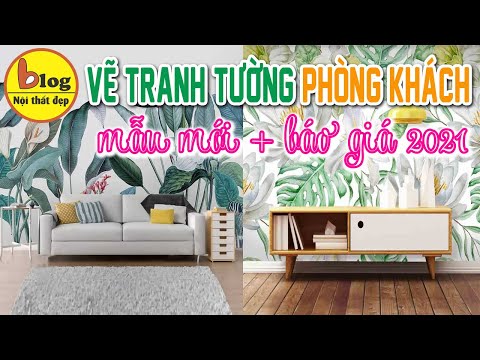 Vẽ tranh tường phòng khách - cách làm mới không gian xu hướng 2021