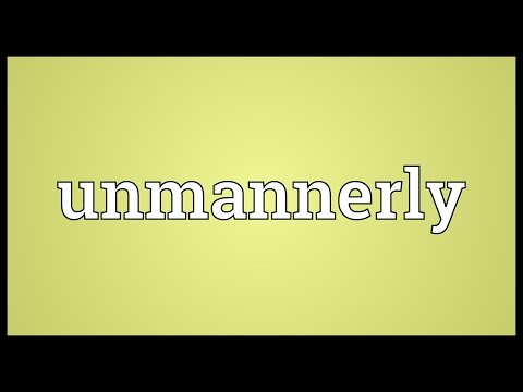 Header of unmannerly