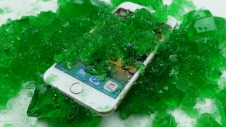 Iphone 6 In Gummy Jello Overnight - Will It Survive?