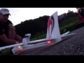 RC FPV Raptor TW 757 1600mm evening flight Disco light's on