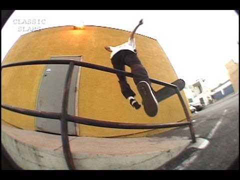 Skateboarder Gets Racked on Rail Skateboarding Classic Slams #33