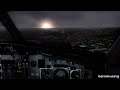FSX HD - Cockpit Landing 737-200 San Diego