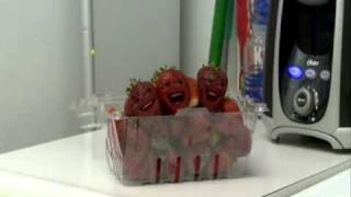 Annoying Orange Death-Pacman Attack-Strawberries