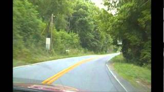 Driving from Bradley, West Virginia through Mount Hope to WOAY TV near Oak Hill