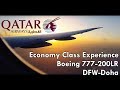 Qatar Airways Economy Class Experience 777-200LR