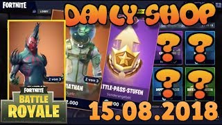 Fortnite Neuer Gegenstand Shop 15.08.2018 Fortnite ITEM SHOP Daily Shop August 15th New Skins