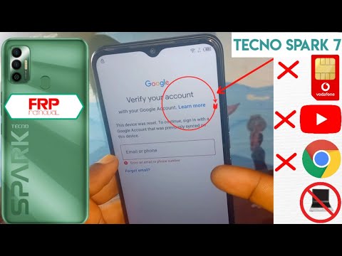 Tecno Spark 7 Frp Bypass Android 11 /TECNO Tecno Spark 7 Frp Bypass Android 11 /TECNO