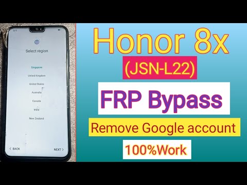 Honor 8X Frp bypass||JSN-L22 Google account bypass 2023 Honor 8X Frp bypass||JSN-L22 Google account bypass 2023