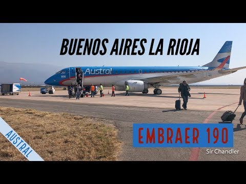 Vuelo Buenos Aires (AEP) - La rioja - Embraer 190 Austral