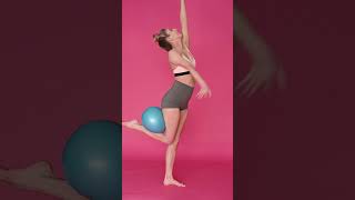 Flexible Beauty Stunning Exercise With A Ball
