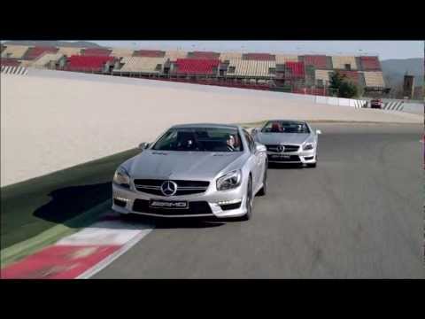 Michael Schumacher and Nico Rosberg introduce the brand new SL63 AMG