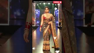 Saree Ramp Walk Elegance Indian Fashion Show Lookbook