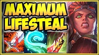 WTF! ONE TENTACLE SLAM = FULL HP HEAL?? MAX LIFESTEAL ILLAOI TOP CHALLENGE! - League of Legends