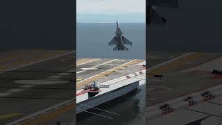 Su-33 Cobra Landing On Aircraft Carrier In Dcs. #Shorts