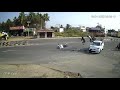 car vs bike accident cctv video in pollachi
