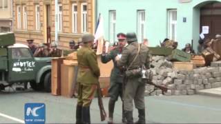 Living history: re-enacting WWII "battle scenes" in Prague