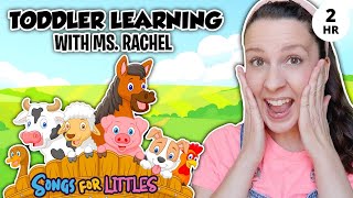Learn Animals with Ms Rachel for Toddlers - Animal Sounds, Farm Animals, Nursery