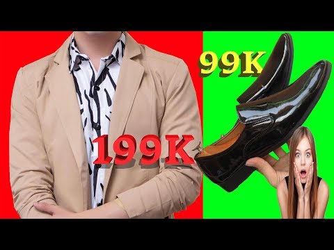 Mở Hộp Và Đánh Giá Áo Vest Nam Cùng Giày Da Bóng Công Sở Giá Rẻ Cực Hài Bản 4K