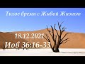 СЛОВО БОЖИЕ. Тихое время с ЖЖ. [Иов 36:16–33] Стояние перед Богом (18.12.2021)