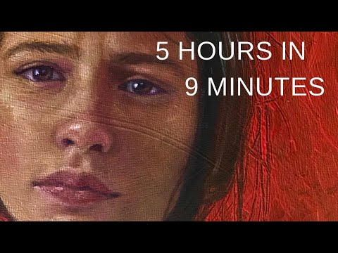 PAINTING TIMELAPSE || Expressive Portrait in Oil - "Collapse"