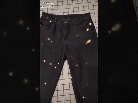 QUẦN JEANS NỮ ỐNG RỘNG MÀU ĐEN KHÔNG CO GIÃN Q681