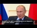 Ukraine 2014 | Putin's First Remarks Since Crisis | The New York Times