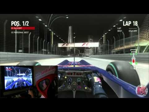 F1 2010: Red Bull Renault RB6 @ Marina Bay, Singapore Time Trial Mode - G27 PIP
